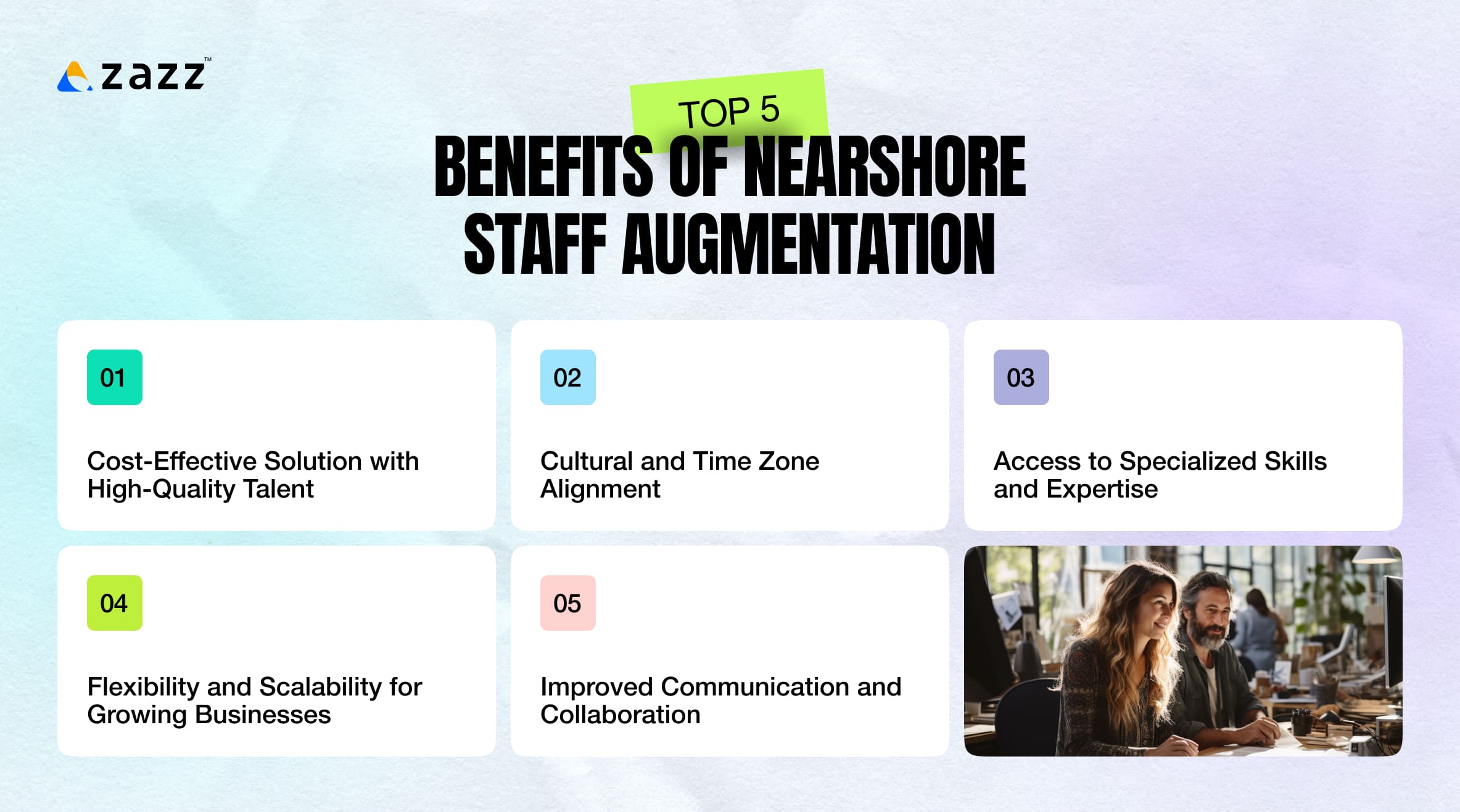 Top 5 benefits of nearshore staff augmentation